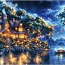 1000 Piece Cool Puzzles for Adults - A Challenging, Difficult Puzzle - Fantasy Fairy Tale Art Puzzles - Magic Flash Puzzle Under Light - Finished Size is 19.7 x 27.5