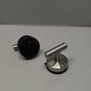 DGYB Large Suction Cup Hooks for Shower Set of 2- Brushed Nickel Towel Hooks for Bathrooms - Stainless Steel Removable Wall Hooks - 15 Lb Heavy Duty Hanging