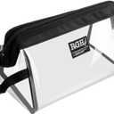 Rough Enough Clear Toiletry Bags for Traveling Leakproof Shaving Kit Cosmetic Organizer Bag for Women Men