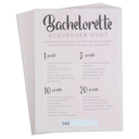 Bachelorette Party Games - 50-Pack Bar Scavenger Hunt Drinking Game and Dares, Fun Novelty Cards for Girls Night Out, Bachelorette Party Supplies, 5 x 7 Inches