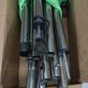 SANLIKE Tarp Poles Adjustable Tent Poles for Tarps Thickened Heavy Duty for Outdoor Canopy Shelter Awning Replacement 12pc Rods- 95in Set of 2 Canopy Poles