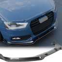 Front Bumper Lip Splitter Spoiler Fit for Audi S5/ A5 S-Line/ A5 B8 B8.5 2008-2017 + S4/ A4 S-Line/ A4 B8 B8.5 2008-2016, Carbon Fiber Style Coating 3pcs Accessories Air Chin Body Kit