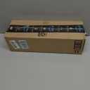 Oval Placemats Set of 4, Faux Leather Place Mats for Dining Table Dual Sided Placemats Heat Resistant Washable Wipeable Table Mats for Indoor Outdoor, Blue/Yellow