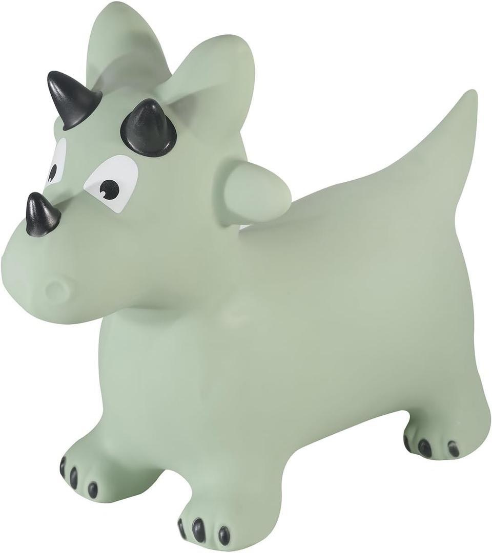 Kindsgut Bouncy Animal Hopper Inflatable Bouncing Ride-On Toy for Kids & Toddlers Age 2+, Designed in Germany, Indoor & Outdoor, Dino