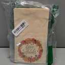 Gatherfun Thanksgiving Cutlery Holder Gold Foil with Give Thanks Maple Leaf design, Utensil Holder for Autumn Harvest Party Table Decorations, 24 pack, Mix 2 designs