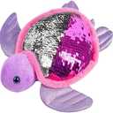 ArtCreativity Flip Sequin Sea Turtle Plush Toy, 1PC, Soft Stuffed Sea Turtle with Color Changing Sequins, Cute Home and Nursery Animal Decorations, Calming Fidget Toy for Girls & Boys, 10.5 Inches