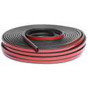 Car Door Seal Strip, 98.4 Feet Long Self Adhesive Auto Rubber Door Weather Stripping Draft Seal Strip with Double Hole, auto Weather Stripping Edge Protector for Car Window, Door and Engine Cover