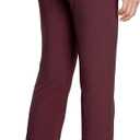 Willit Women's Capri Pants Dress Yoga Capri Stretch Business Work Casual Capris Straight Leg Office Pants 21" (M)