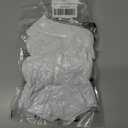 6 Pack Girls White Ruffle Dress Socks Cotton Ruffle Frilly Crew School Uniform Socks (White)