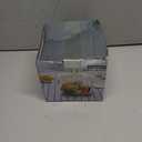 Glass Saucepan with Cover, Transparency Stovetop Pot,Dual Handles Pan with Lid for Pasta Noodle, Soup, Milk, Baby Food making or heating 1.35L/1.9L (1.35L)