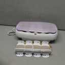 Conair Hot Rollers for Long, Medium & Short Hair, 12 Ceramic Flocked 1-Inch and 1-Inch Heated Hair Rollers with Clips, Hot Curlers for Women, Volume & Curls