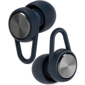 Hears Plus Ear Plugs for Noise Reduction - Patented Reusable Concert Earplugs, 25dB SNR Sound Reduction, Hypoallergenic for Musicians, Motorcycle and Sleeping with 4 Tip Size