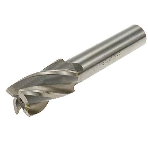 Rannb End Mill 1" Cutting Dia 3/4" Shank Dia Straight Shank 4 Flute End Mill Drill Bit