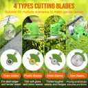 21V Cordless Weed Wacker, 2 X 2.0Ah Battery Powered Weed Eater