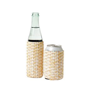 Shin Guard Socks S and Wicker 2-Piece Can Koozie Set