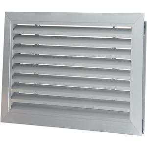Door Vents for Interior Doors Two Sided, 20 x 12 Door Louver Vent Aluminum Louvered Door Vent Silver-Gray Door Air Vent Grille for Bathroom Garage Cabinet