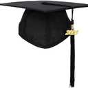 FtyFty Unisex Adult Matte Graduation Cap with Tassel Year Charm 2025