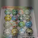 MORCART 30Pcs Refrigerator Magnets Fridge Magnets, Flower Fridge Decoration Sticker, Magnets for Kitchen Fridge, Locker Whiteboard, Office, Dishwasher MR-3082