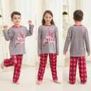 Family Matching Christmas Pajamas Set, Cute Elk Sleepwear for Boys Girls Dad Mum (M)