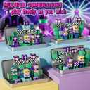 Music Animals Theme Magnetic Building Blocks Travel Toys Set with Portable Metal Tin for Kids Boys & Girls Ages 3+, 35PCS STEM Learning Magnetic Cubes for Toddlers 3-5,Birthday Gifts, Classroom Prizes