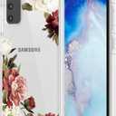 Designed for Samsung Galaxy S20 Case/Galaxy S20 5G Case 6.2 Inch, Slim Shockproof Clear Soft Flexible TPU Back Phone Case Cover for Samsung Galaxy S20 5G (Blossom Flower)