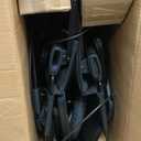 Ambliss Rollator Walkers with Seat for Seniors, 8" Wheels, 300lb. Weight Capacity, All Terrain Lightweight Walkers for Seniors with Backrest, Height Adjustable Foldable Walker (Purple-3Wheel)