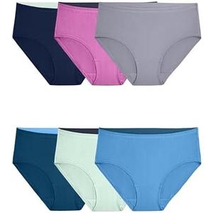 Fruit of the Loom womens Breathable Underwear, Moisture Wicking Keeps You Cool & Comfortable, Available in Plus Size 7/L