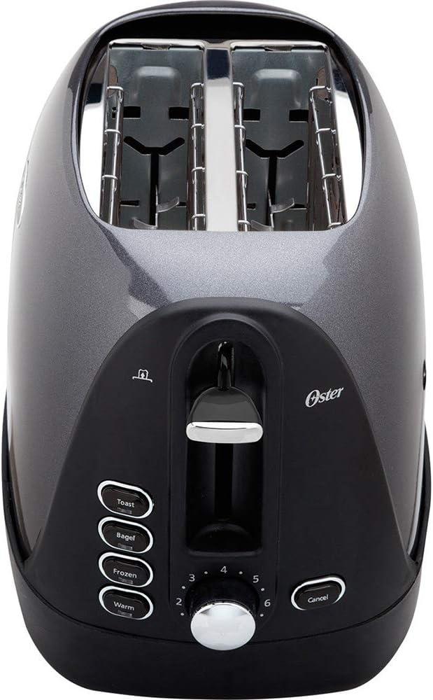 Oster 2-Slice Toaster, Grey (Metallic Gray)