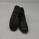 Work Boots for Men, Slip On Steel Toe Chelsea Safety Boots, Waterproof Slip Resistant Work Shoes, Lightweight Comfortable Breathable Non Slip Safety Toe Shoes (6.5, Black)