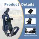 4 PCS Shovel Mount for Roof Rack Overland Gear Rotopax Mount Shovel Holder for Truck Tool Holder,Rubber Clamp Grip Mounting Kit Fits Shovel Holder Wall Mount, and Pole Clamp