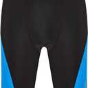 DEVOROPA Boys Swim Jammers Youth Competitive Swim Team Trunks Racing Swimsuit Athletic Swimming Shorts Slim/Standard/Husky (Large, Black/Blue)