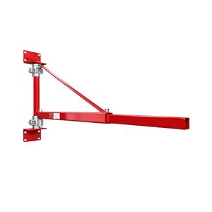 Wall Mount Jib Crane,1320 Lbs Max Load Capacity,Hoist Swing Arm with 180° Swivel Adjustable Pole,Heavy Duty Electric Hoist Support Arm for Hoist, Scaffolding Lift, Workshop, Garage, Warehouses