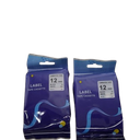 UniPlus Compatible 26.2 ft, 2 pack 12 mm black white UB-231 8m