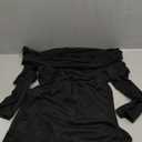 Black Bell Sleeve Off Shoulder Romper
 M