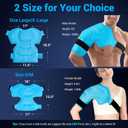Comfytemp Shoulder Ice Pack Rotator Cuff Cold Therapy Wrap, FSA Eligible HSA, Gel Packs for Injuries Reusable Hot Cold Compress Shoulder Brace for Pain Relief, Men Women Recovery Item (Large/X-Large)