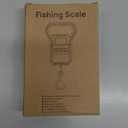 Meilen Fishing Scale,110lb/50kg Hanging Luggage Weigh Scale Unit with Backlit LCD Display, Suitcase Luggage Weigh Divice with Large Handle, Digital Postal Unit Fishing Gifts for Men (Black)