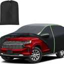 Mixsuper Liner Car Cover for Chevrolet Chevy Tahoe 2007-2026, 7 Layers Waterproof Car Cover Accessories for Tahoe with Zipper Door, Windproof Straps, Reflective Strips, Anti-UV, All Weather