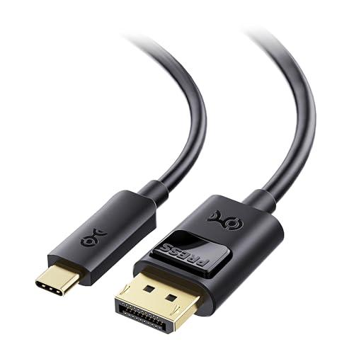 Cable Matters Unidirectional USB C to DisplayPort 1.4 Cable - 6ft, Support 8K@60Hz / 4K@240Hz, Thunderbolt 4 to DisplayPort Cable, Display Port to USB C, Black - Not for Portable USBC Monitor