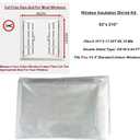 StarJungle Indoor Window Insulation Kit, Clear Window Film for Heat and Cold (5 Windows (62x210 in))