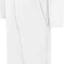 Red Kap Men's Snap Front Cotton Coverall, Oversized Fit, Long Sleeve (40, Bleached White)