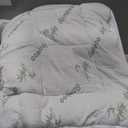 Ultra Soft Queen Size Mattress Topper - Viscose Made from Bamboo Pillow Top Mattress Pad for Back Pain Relief - Naturally Cooling for Hot Sleepers, Green