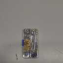 100 Sets 1/4 Rhinestone Eyelet Grommet Kit, Rhinestone Metal Grommet Rhinestone Eyelet Fittings Eyelet Grommets Kit with Washer, Hole Punch for Clothing Shoe DIY Crafts (Black)