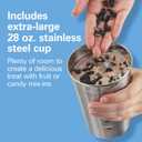 Hamilton Beach DrinkMaster Electric Drink Mixer, Retro Milkshake Maker & Milk Frother, 2 Speeds, Extra-Large 28 oz. Stainless Steel Cup, Classic Chrome