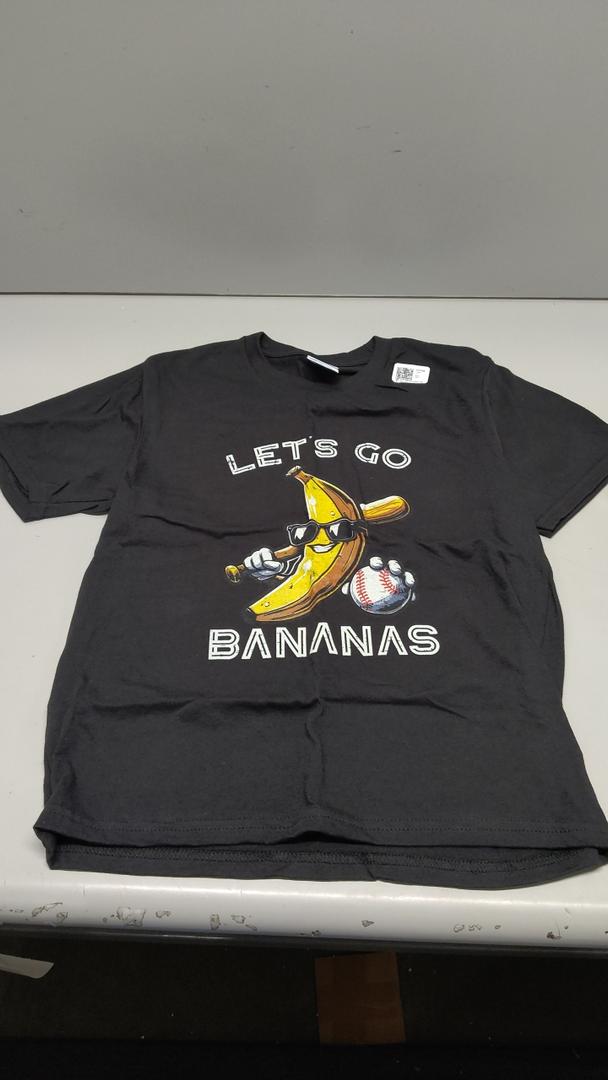 Lets Go Banana Retro Boys Kids Men Youth TShirt. S Size