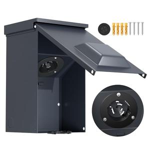 Joinfworld 50 Amp Generator Inlet Box, NEMA SS2-50P 125/250V 12500W Weatherproof Outdoor Receptacle, Emergency-Ready Industrial Grade