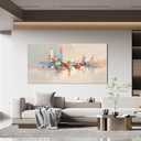 Canvas Wall Art Decor Large Wall Art Pictures for Living Room Abstract Canvas Art Wall Decor Modern Artwork for Walls Oversized Colorful Abstract Wall Art Decorations Bedroom Home Wall Decor 29" X 58"