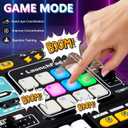 Kids DJ Mixer Controller Table Musical Toy with LED Lights Sound Effect Microphone Piano DJ Mixer Board Music Toys for Kids, Birthday Gift Toys for 3 4 5 6 7 Year Old Boy Girl