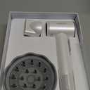 SHRATE Professional High Speed Ionic Hair Dryer | Ultra-Fast Drying | 500 Million Negative Ions | Low Noise | 160000 RPM | Compact Blow Dryer with Magnetic Diffuser for Faster Drying All Hair Types (White)