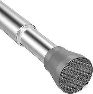 Shower Curtain Rod Tension Curtain Rod 3064 Inch Silver Shower Rod Curtain Rod no Drilling Expandable Tension Curtain Rod Spring Curtain Rod for Bathroom Closet Doorway Door