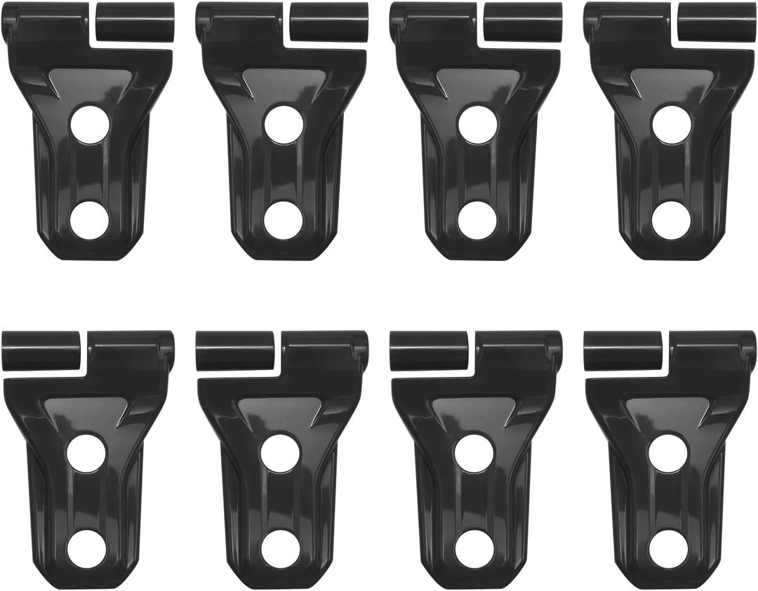 UOIENRT 8Pcs Black Door Hinge Cover Replacement for Jeep Wrangler 2018-2023 JL JLU & 2020-2023 Gladiator JT